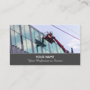 Construction crane and lifting platform specialist business card