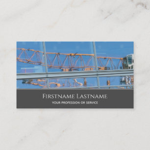 Construction crane and tower crane specialist busi business card