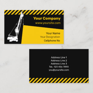 Construction Crane Business Card