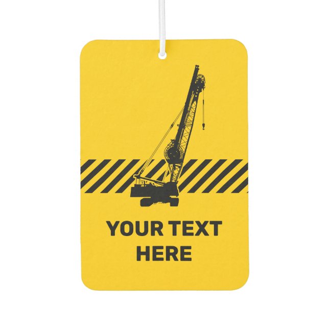 Construction Crane Car Air Freshener (Front)
