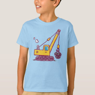 Construction Crane Drawing – Inspired by Kids T-Shirt