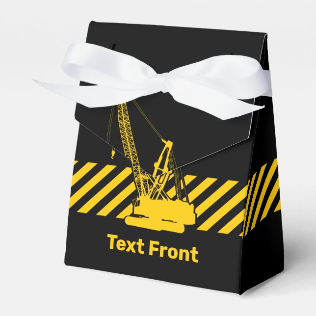 Construction Crane Favour Box (Front Side)