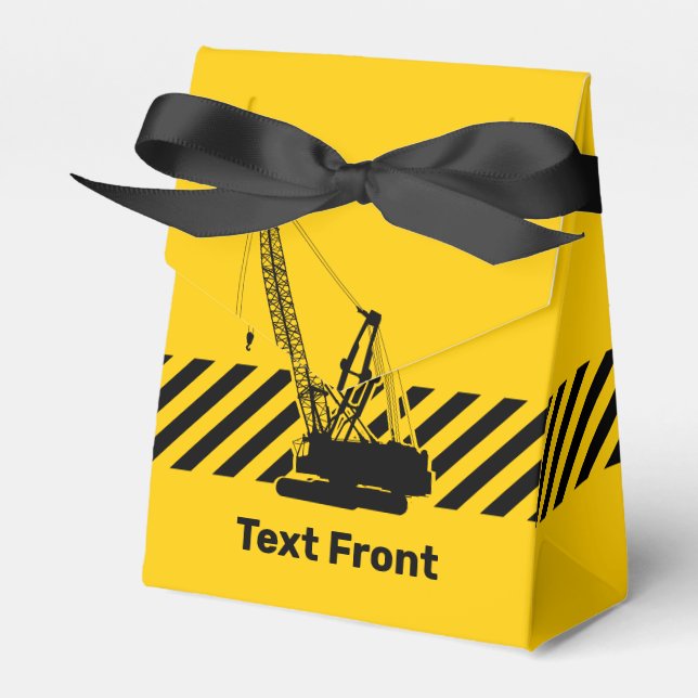 Construction Crane Favour Box (Front Side)