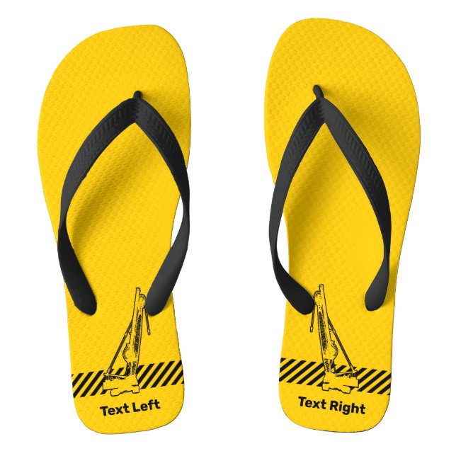 Construction Crane Jandals (Footbed)