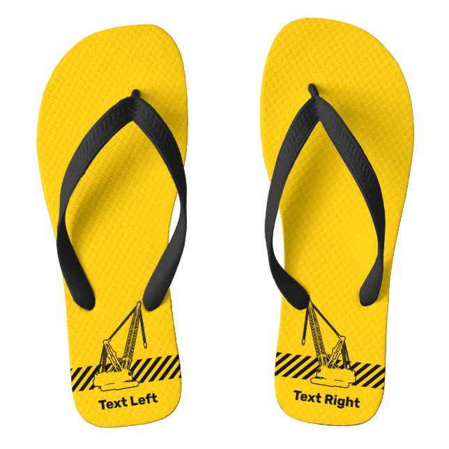 Construction Crane Jandals (Footbed)