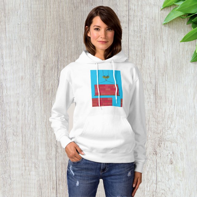 Construction Crane Lifting Brick Wall  Hoodie (Creator Uploaded)