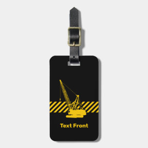 Construction Crane Luggage Tag