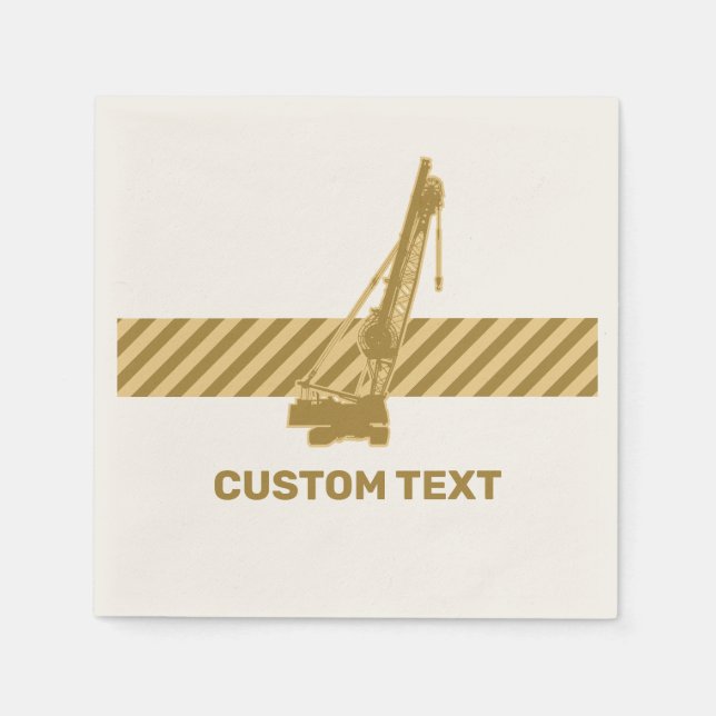 Construction Crane Napkin (Front)