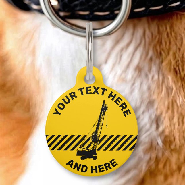 Construction Crane Pet Tag (Creator Uploaded)