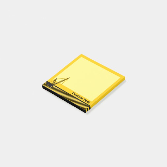 Construction Crane Post-it Notes (Angled)