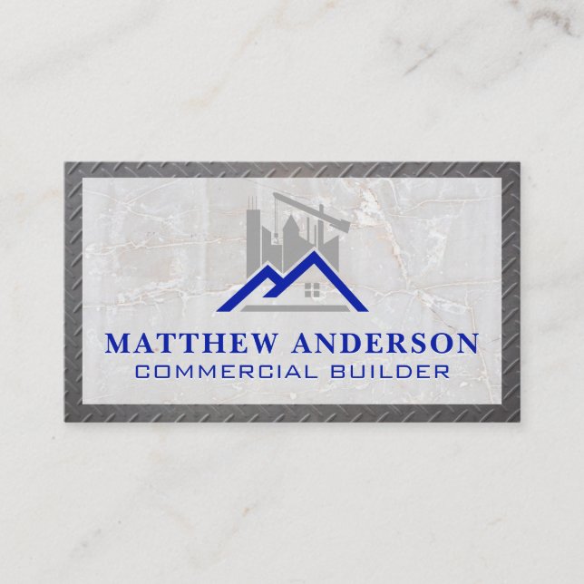 Construction Crane | Properties Business Card (Front)