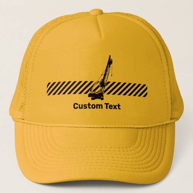 Construction Crane Trucker Hat (Front)