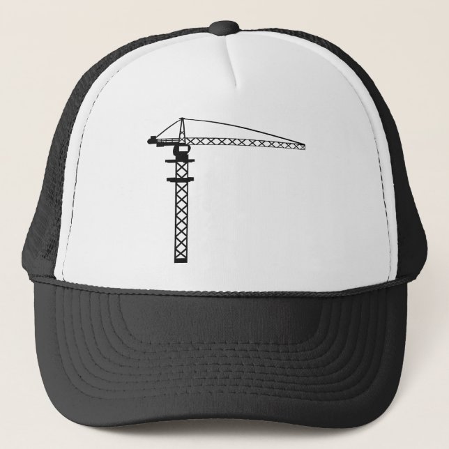 Construction Crane Trucker Hat (Front)