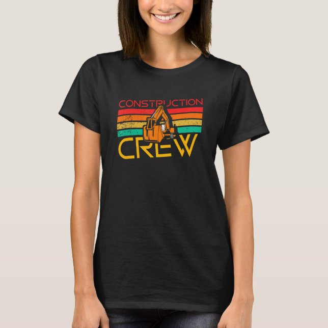 Construction Crew Building Blocks Master Builder T-Shirt (Front)