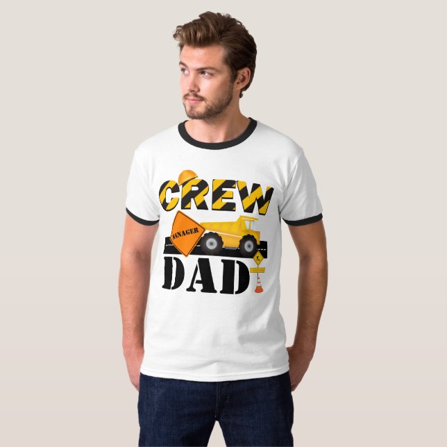 Construction Crew DAD Shirt Personalise Wording (Front Full)