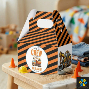 Construction Crew Dump Truck Boy 2nd Birthday Favour Box