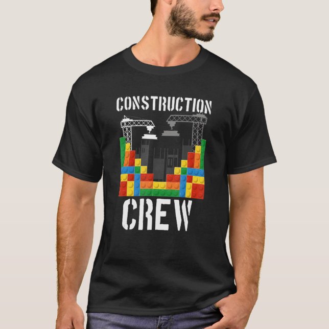 Construction Crew Master Builder Bricklayer Buildi T-Shirt (Front)