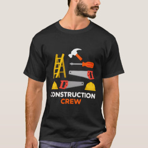 Construction Crew Tools Graphic T-Shirt