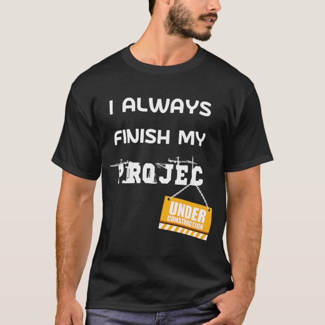 Construction Crew Worker Birthday T-Shirt (Front)