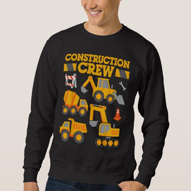 Construction Crew Worker Excavator Shirt Toddler B (Front)