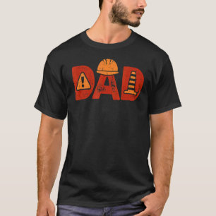 Construction Dad Builder Mason Concrete Bricklayer T-Shirt