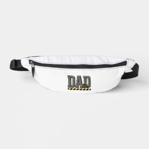 Construction Dad Vintage Engraving T-Shirt Design_ Bum Bags