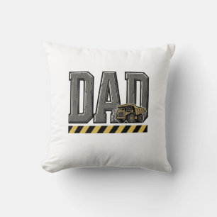 Construction Dad Vintage Engraving T-Shirt Design_ Cushion