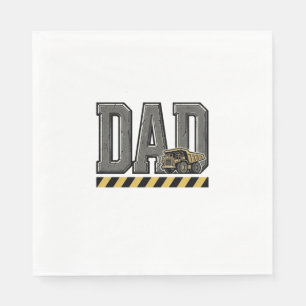 Construction Dad Vintage Engraving T-Shirt Design_ Napkin