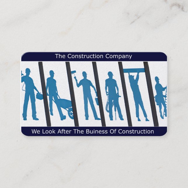 Construction design for Business Card (Front)