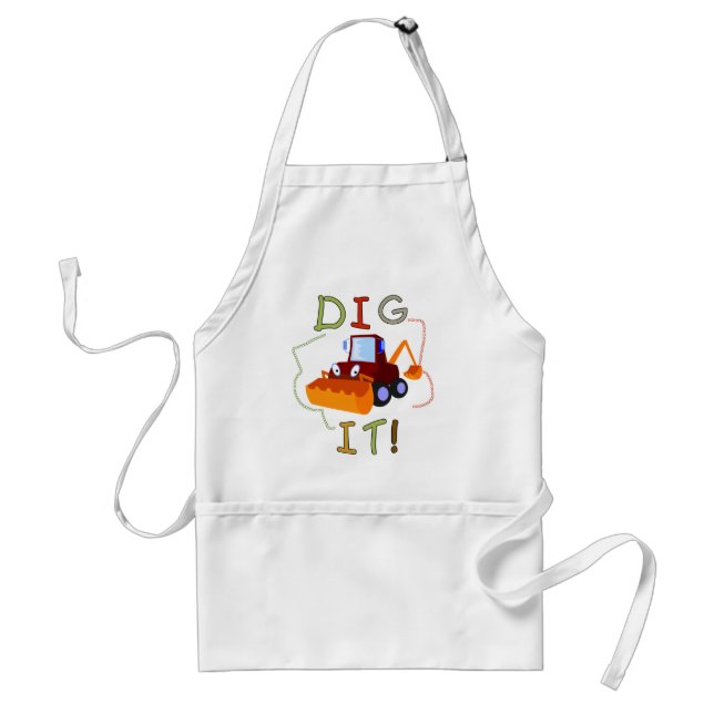 Construction Dig It T-shirts and Gifts Standard Apron (Front)