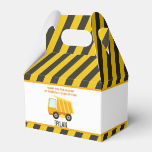 Construction Dump Truck Birthday Favour Box