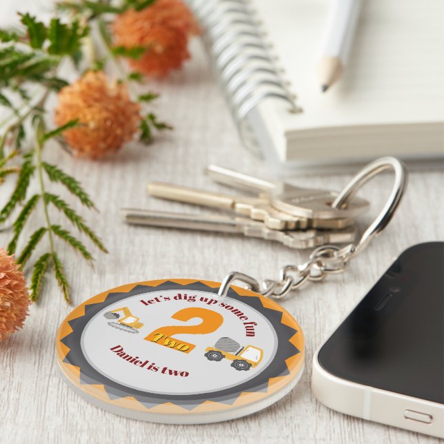 Construction Dump Truck Key Ring (Front Right)