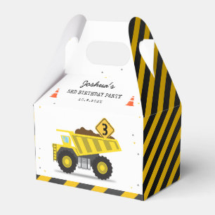 Construction Dump Truck Kids Any Age Birthday Favour Box