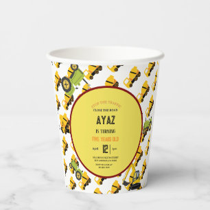 Construction Dump Truck Party Boy Birthday  Paper Cups