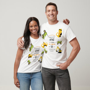 Construction Dump Truck Party Boy Birthday T-Shirt