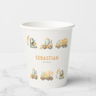 Construction Dump Truck Party Paper Cup