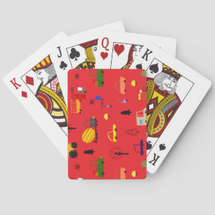 Construction Dump Truck Playing Cards