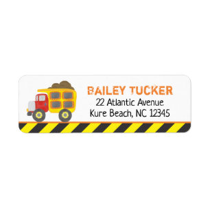 Construction Dump Truck Return Address