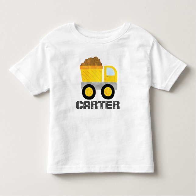 Construction Dump Truck T-Shirt Kids (Front)