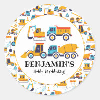 Construction Dump Trucks Vehicles Birthday Party