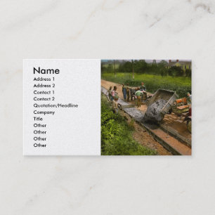 Construction - Dumping made easy 1925 Business Card