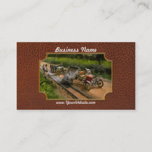 Construction - Dumping made easy 1925 Business Card
