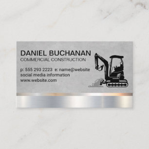 Construction   Earth Digger   Dozer Business Card