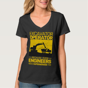 construction equipment men kids heavy equipment op T-Shirt