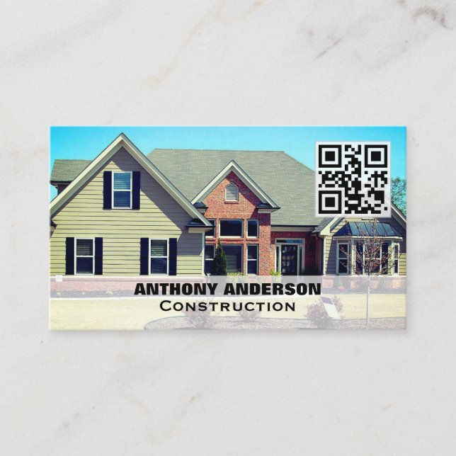 Construction estate agent business card (Front)