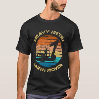 Construction Excavator Bulldozer Truck Crane T-Shirt