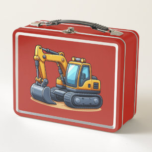 Construction/Excavator  Metal Lunch Box