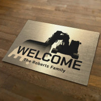 Construction Excavator Plant Operator Gold Welcome