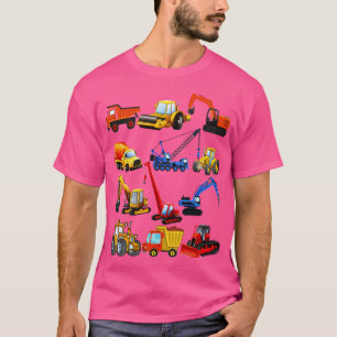 Construction Excavator Truck For Boys Girls Men An T-Shirt