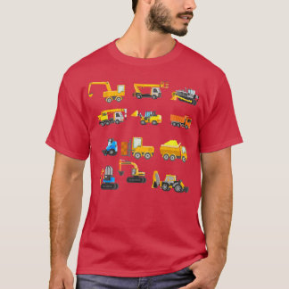 Construction Excavator Trucks lover tee 